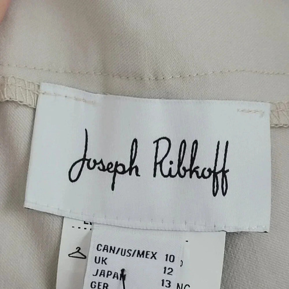 NWT Joseph Ribkoff Beige Capri Pants Size 10 Pull on Stretched  9CT - Picture 4 of 9